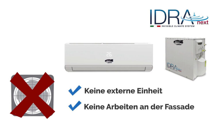 IDRA - Die Klimaanlage ohne Außengerät der Firma Teknopoint