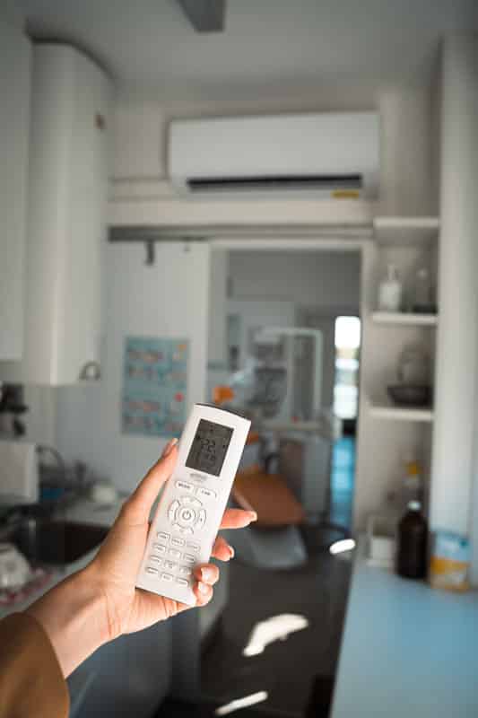 Klimaanlage ohne Außeneinheit mit vollständig mit Fernbedienung handhaben