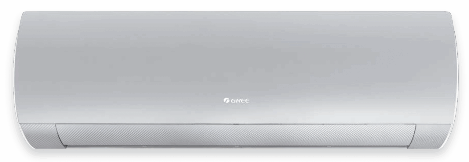 GREE Klimagerät Wandmodell in Silber – energieeffiziente Klimaanlage für modernes Raumklima