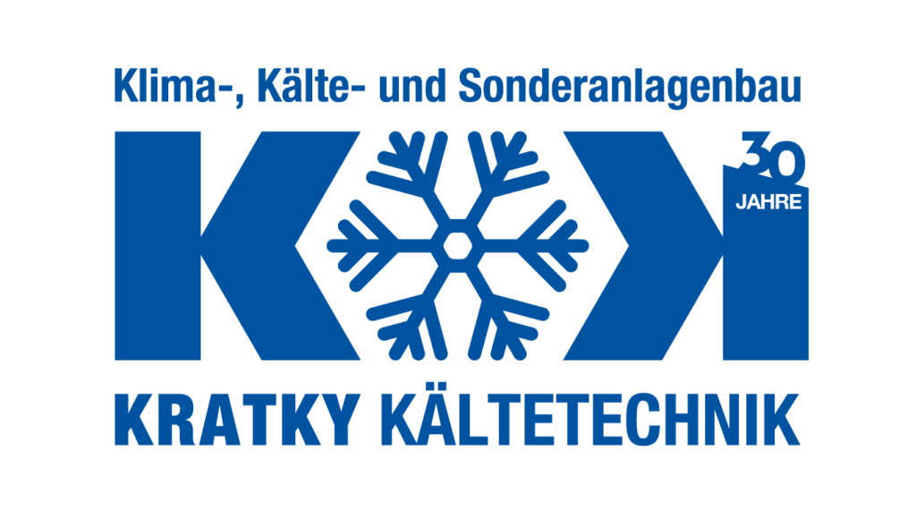 Kratky Kältetechnik Logo mit 30 Jahren Zeichen