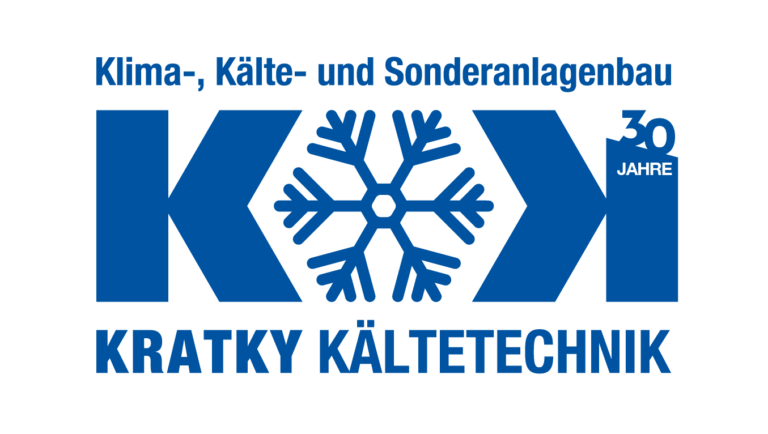 Kratky Kältetechnik Logo mit 30 Jahren Zeichen