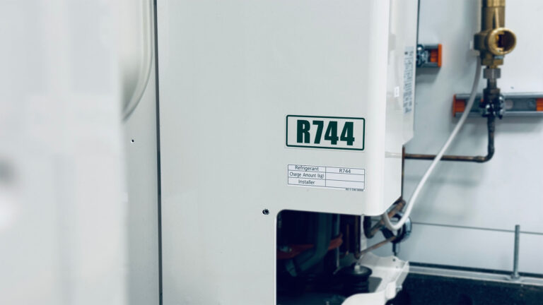 CO2-Kältetemittelanlage mit Kältetemittel R744